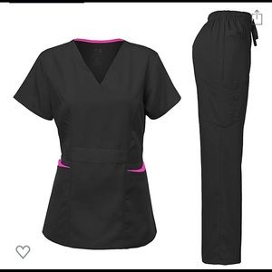 Dagacci black scrub set